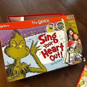 Dr.‎ Seuss the grinch sing your heart out board game COMPLETE
